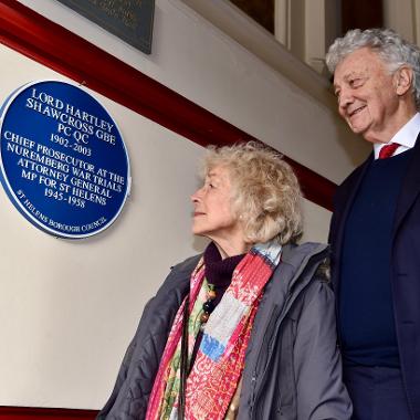 Photo of Dr Joanna Shawcross and Sir William Shawcross