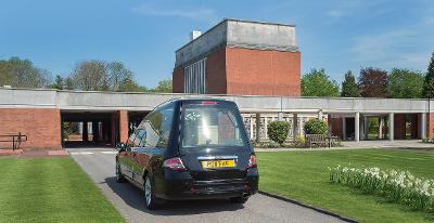 St Helens Crematorium Funeral Car