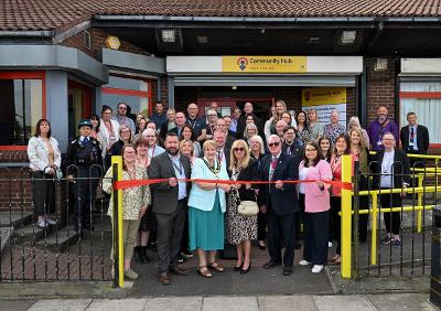 Hub opening The Mayor of St Helens Borough opening the new South Community Hub