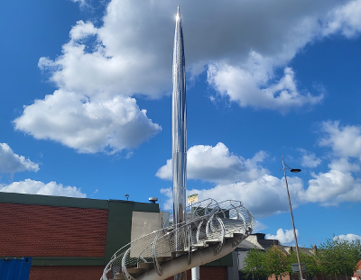 Millennium Needle Cropped Millennium Needle in St Helens Town Centre