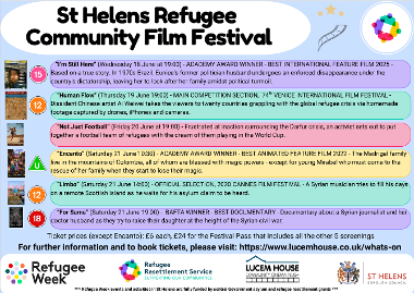 Flyer for St Helens' first film festival