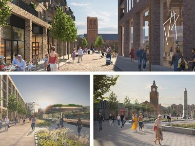 Town centre masterplan CGI pic stitch