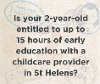 Is your 2 year old entitled to funded early education