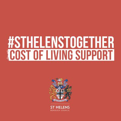 St Helens Together cost of living support logo