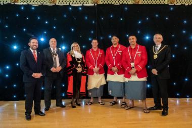 Civic reception at St Helens Town Hall