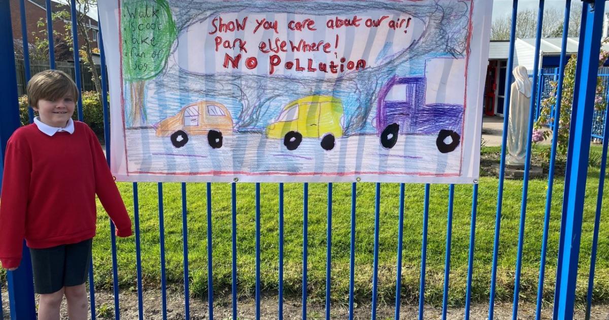 Show you care about clean air, say St Helens Borough primary school