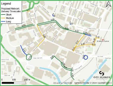 Proposed Timescales for the St Helens Town Centre Walking Schemes