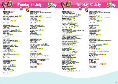 Activities taking place on 29 & 30 July 2024