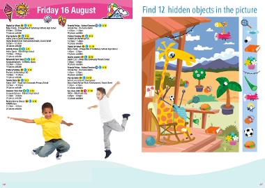 Activities taking place on 16 August and puzzles