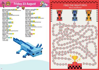 Activities taking place on 23 August 2024 and puzzles