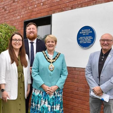 Cllr Kate Grocutt, Cllr Seve Gomes-Aspron, Mayor Cllr Jeanette Banks, Cllr John Hodkinson