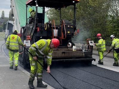 Road resurfacing